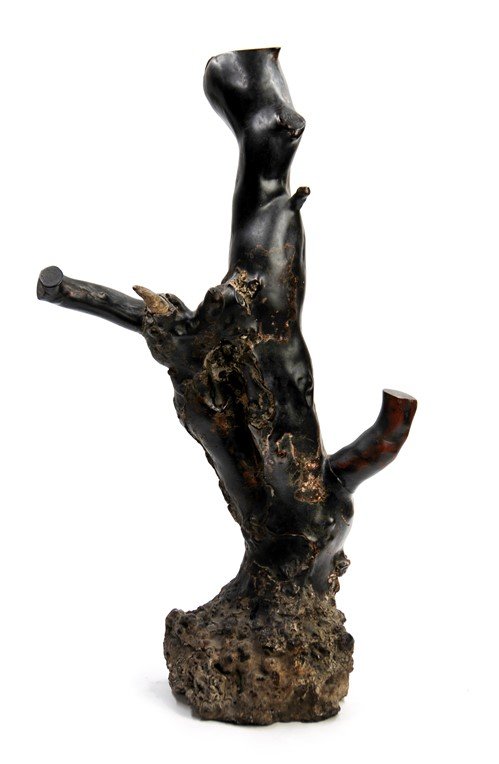 EDO DYNASTY (1615?1868) JAPANESE WOOD SCULPTURE: Lacquered wood sculpture.