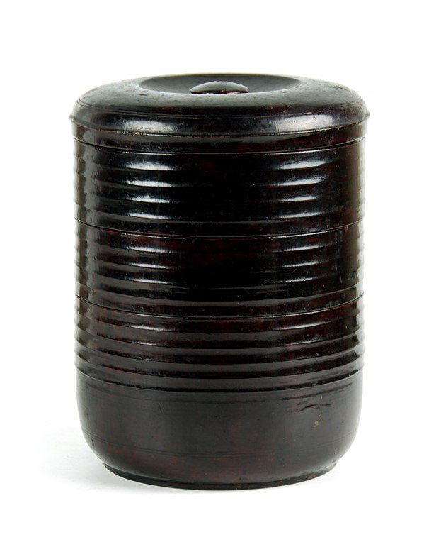BLACK KOREAN WOOD STACK BOX (1 of 2)