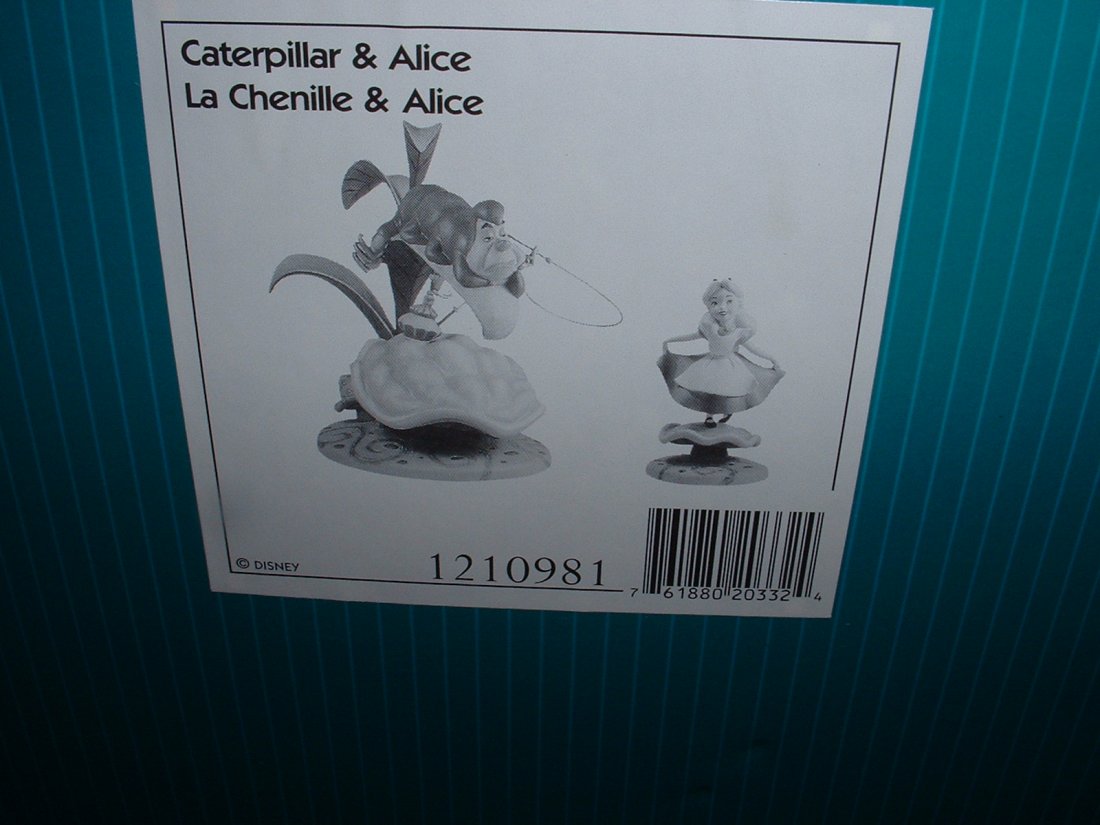 Disney's Alice in Wonderland - WDCC: Properly Polite - 1210981 - Caterpillar and Alice
