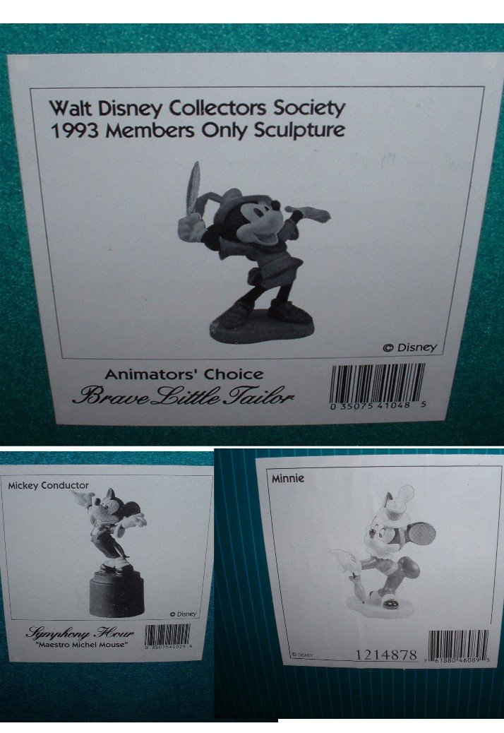 Disney's Mickey Mouse WDCC (X3) (1 of 9)