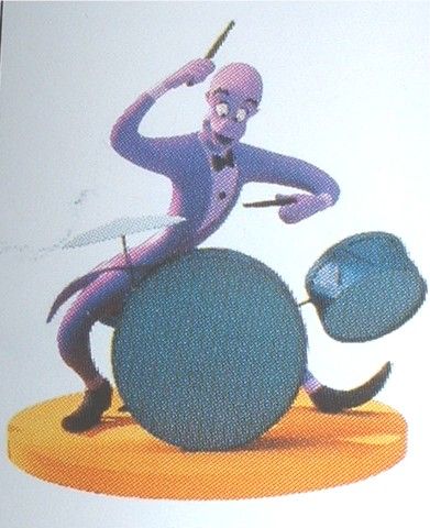 Walt Disney Classics Collection "Drumming Up A Dre: "Drumming Up A Dream" figurine "Duke" from Fantasia 2000/ ed. #1810 of 2000/ (feather mark). This item is in mint condition, in its original box with the certificate of authenticity.