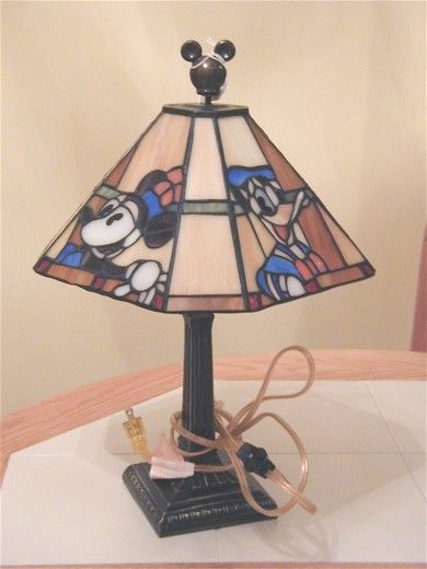Disney stained glass lamp outlet