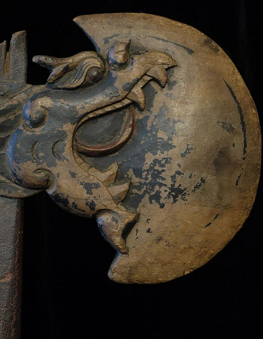 Very old Chinese ceremonial axe. Beautifully carved. (1 of 13)