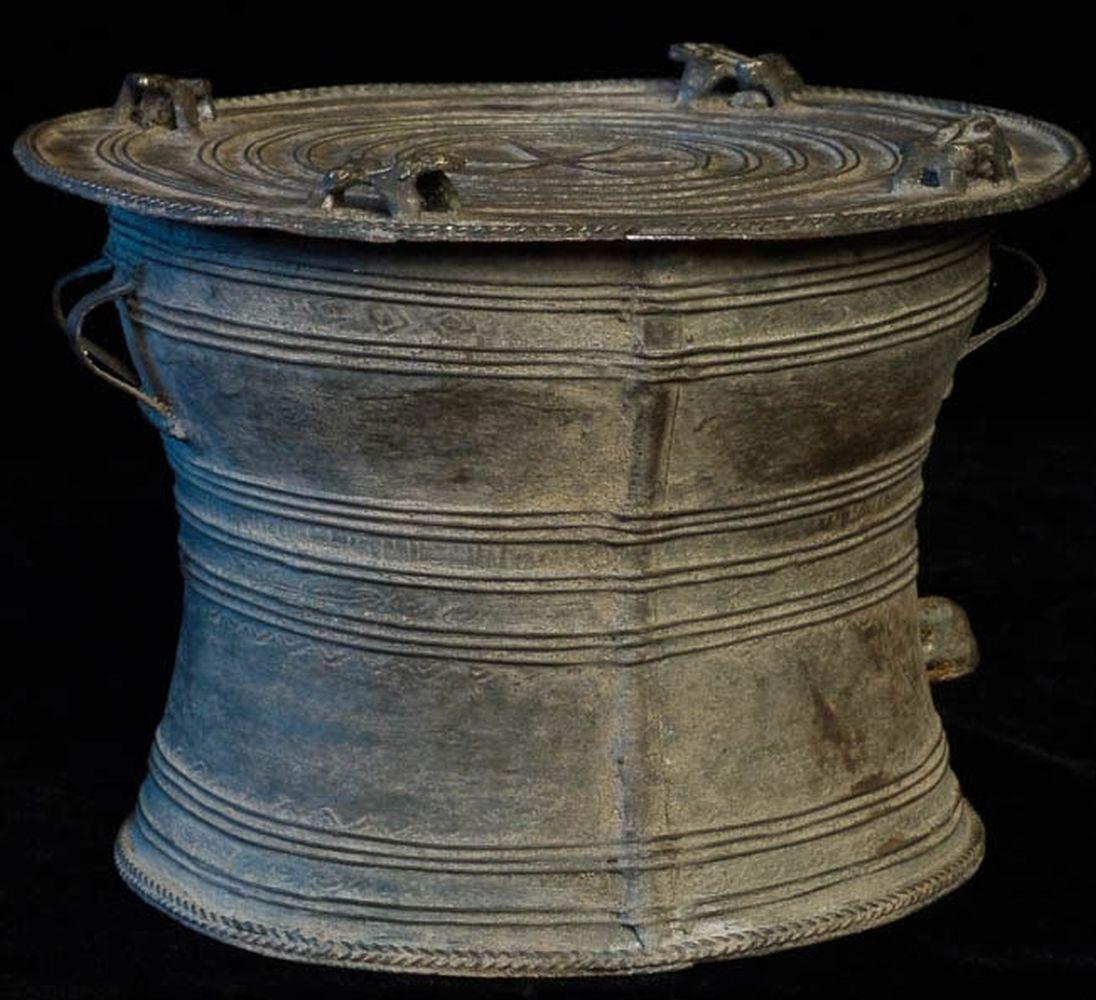 Mini Burmese Karen Rain Drum. Smallest I've ever seen (1 of 9)