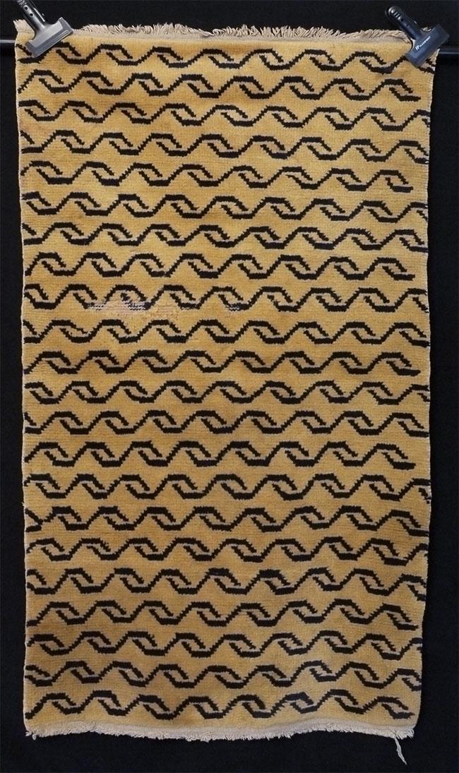 Rare Antique Tibetan Tiger Rug. Rug measures 27x49 (1 of 7)
