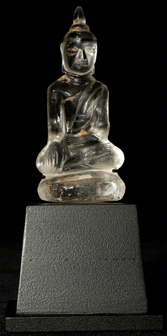 15thC Northern Thai Crystal Buddha. (1 of 8)