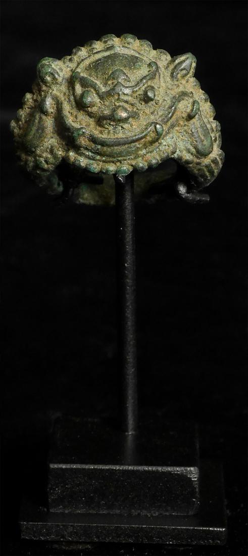 11-13thC Bronze Khmer ring. (1 of 6)