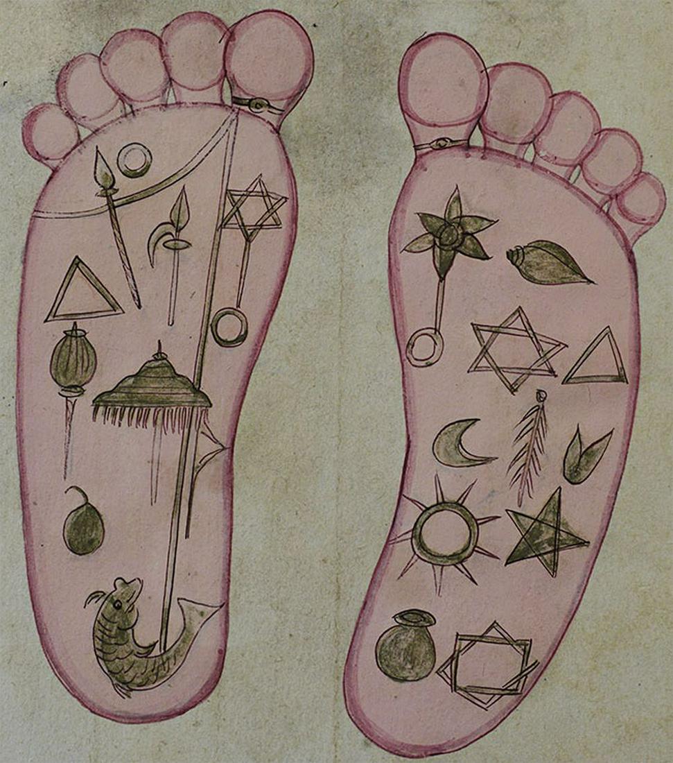 Antique Jain Tantric painting on paper.8" x 10" (1 of 5)