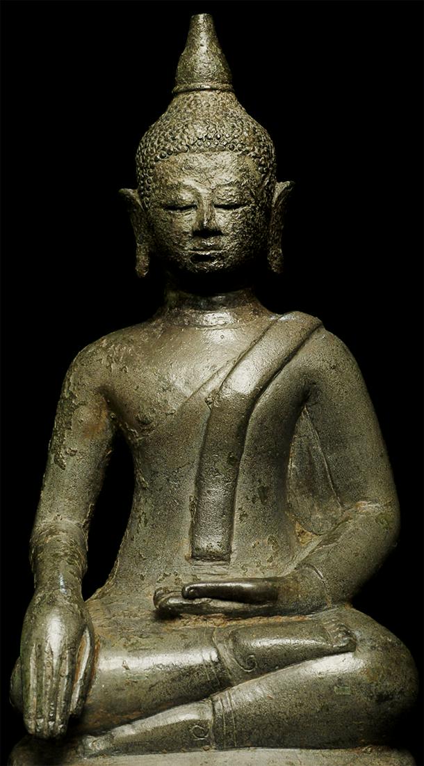 Early Northern Thai Buddha - very uncommon type. (1 of 13)