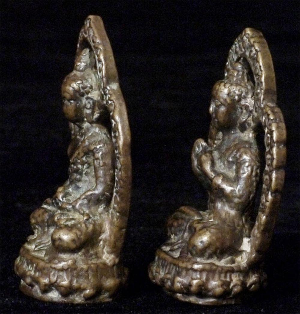 Very rare near miniature set of antique Tibetan or (1 of 12)
