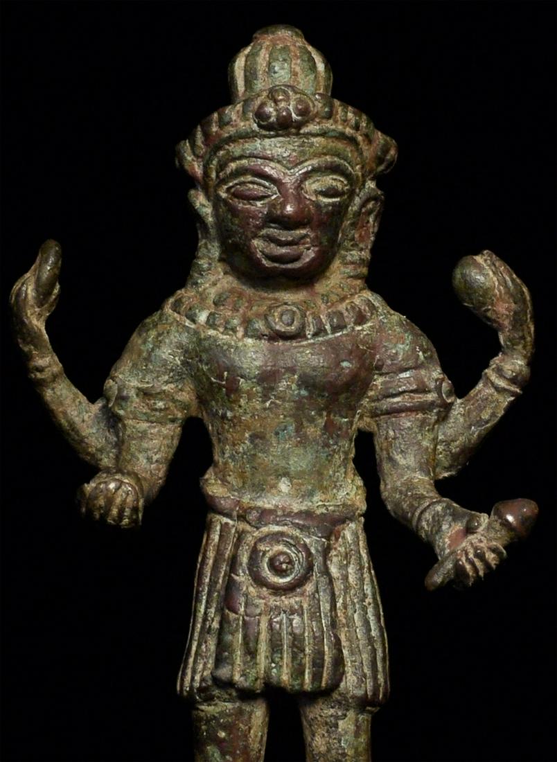 Delightful 12/13thC Cambodian Khmer Hindu bronze. (1 of 9)