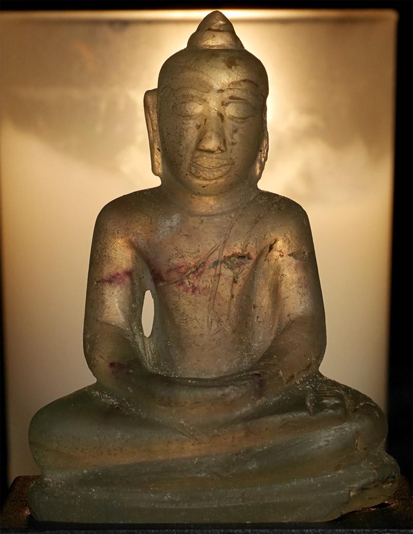 Rare Thai Crystal Turquoise Buddha (1 of 7)