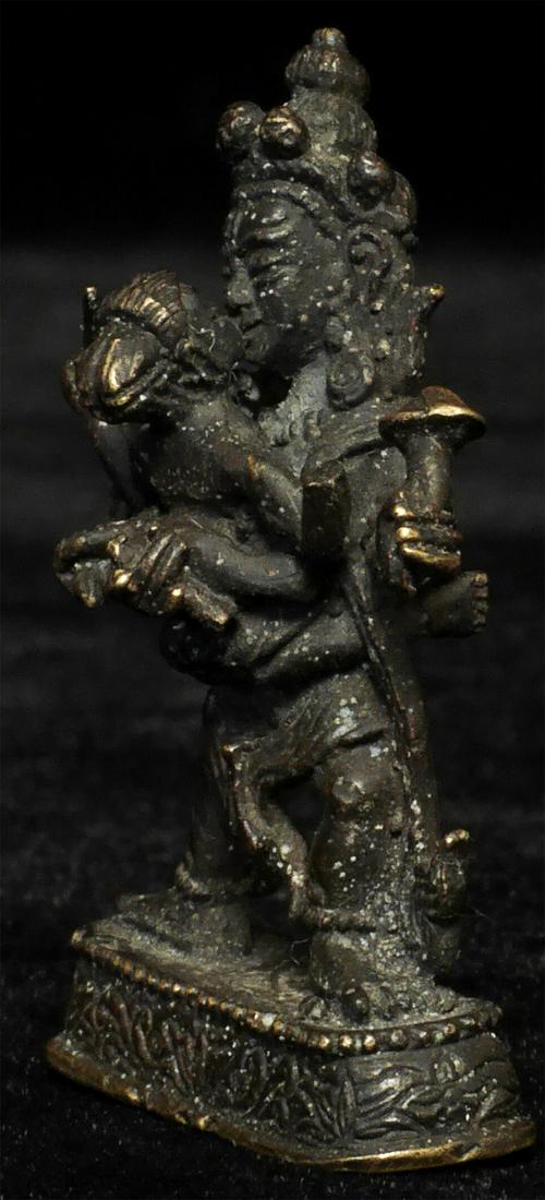 Miniature Mongolian Tantric figures in Yabyum. (1 of 10)