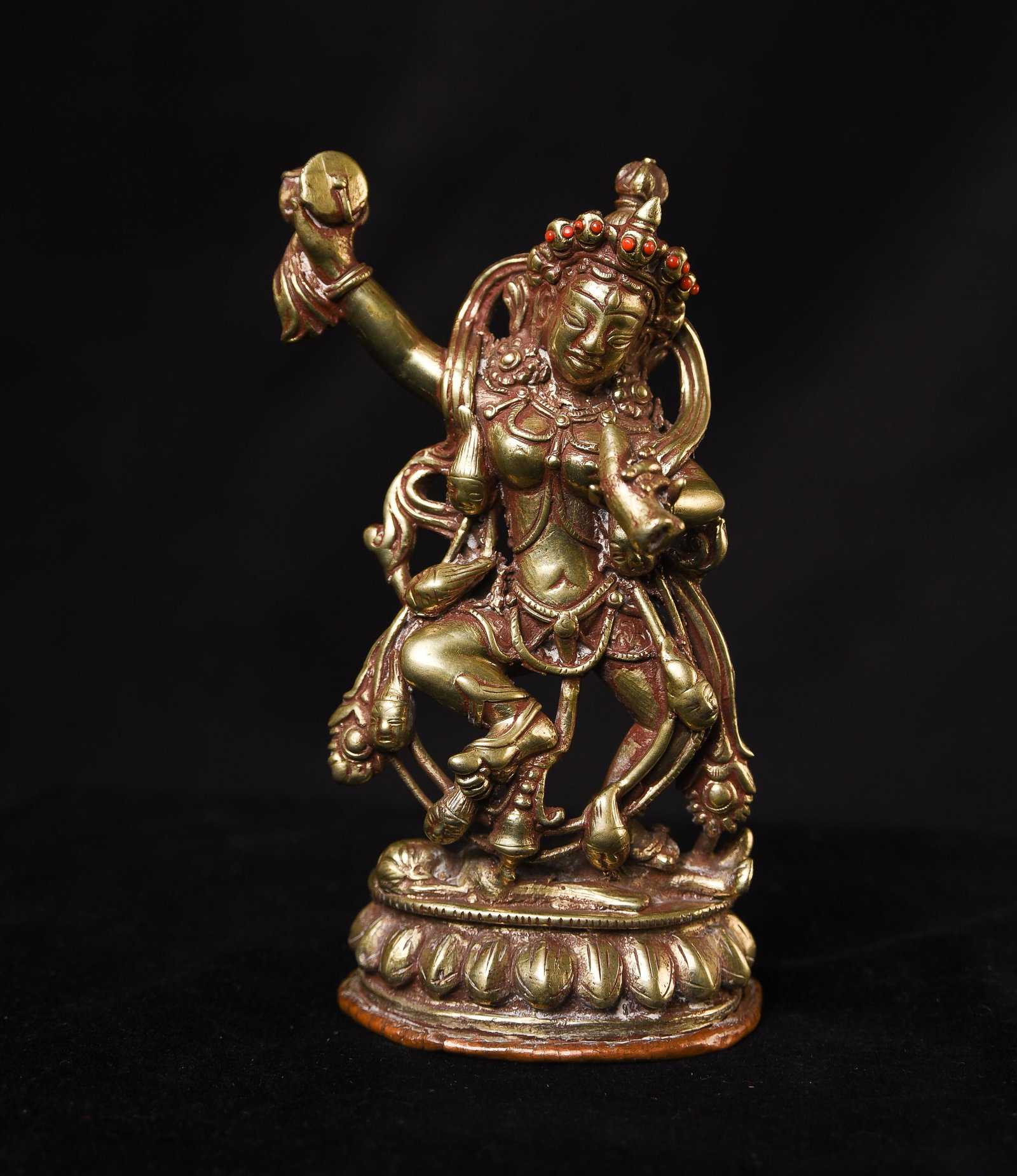 Old/antique Nepalese/ Tibetan white bronze (?) tantric (1 of 20)