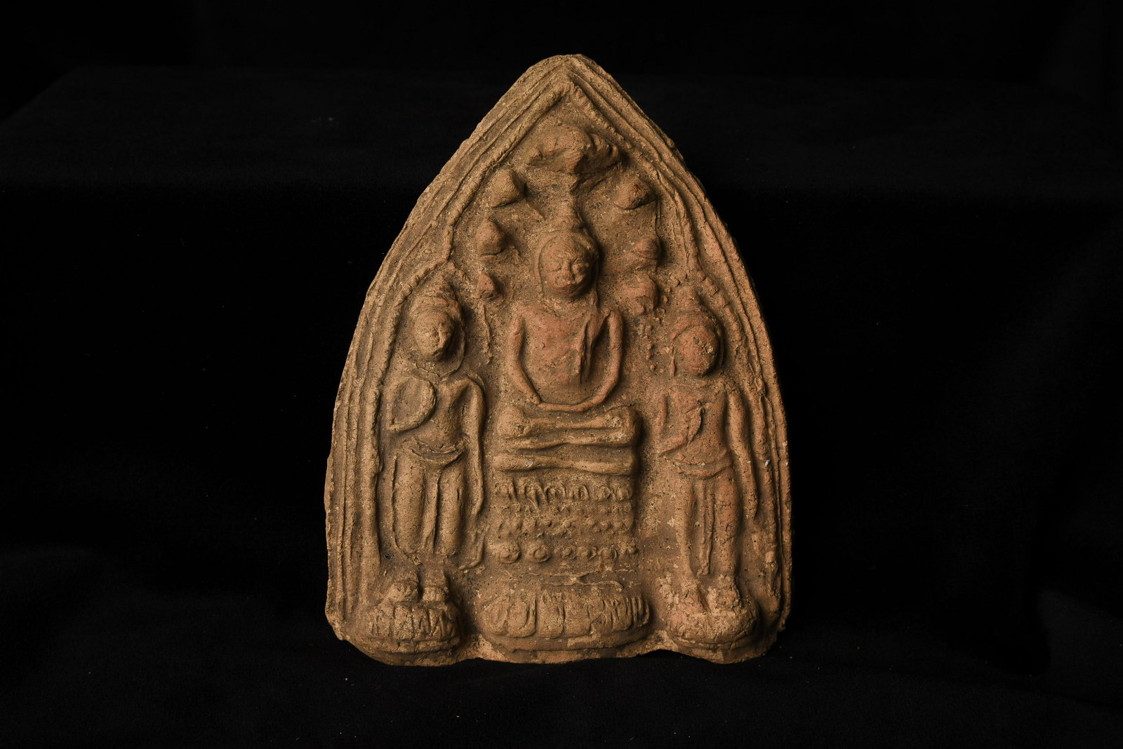 Early Burmese "Mon" Clay Tablet. Likely 1,000 years old. An authentic example. (1 of 6)