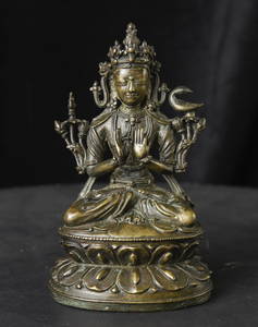 13/14thC Tibetan Bronze Buddha/Bodhisattva- Very Best of Collection. Radiates Equanimity