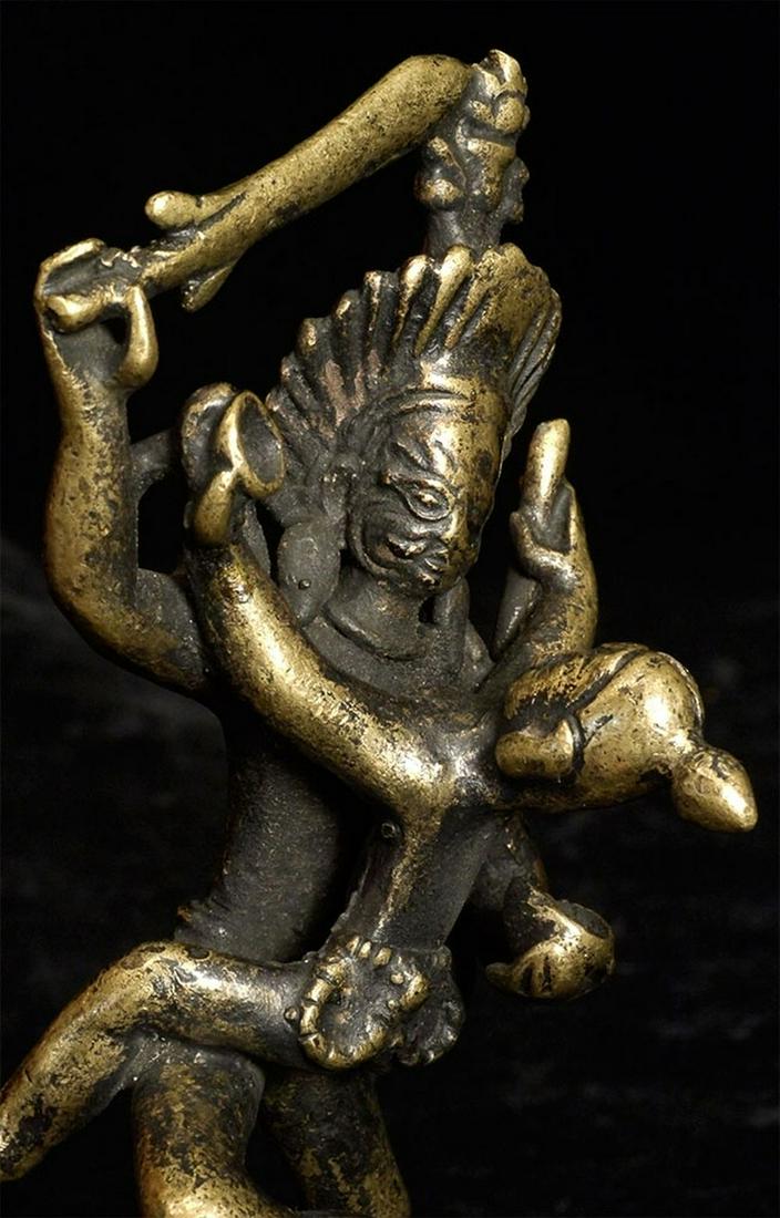 Nepalese Antique Bronze Tantric Piece, 5.75" Tall (1 of 11)