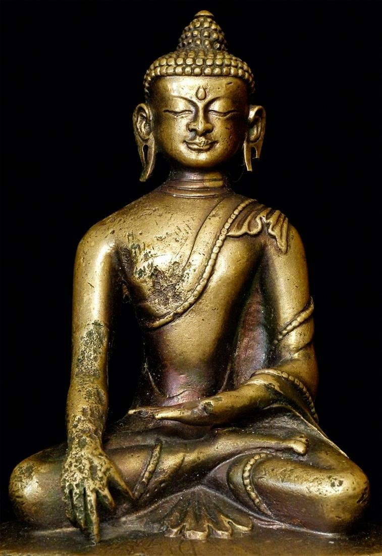 Antique Tibetan Bronze Buddha (1 of 9)