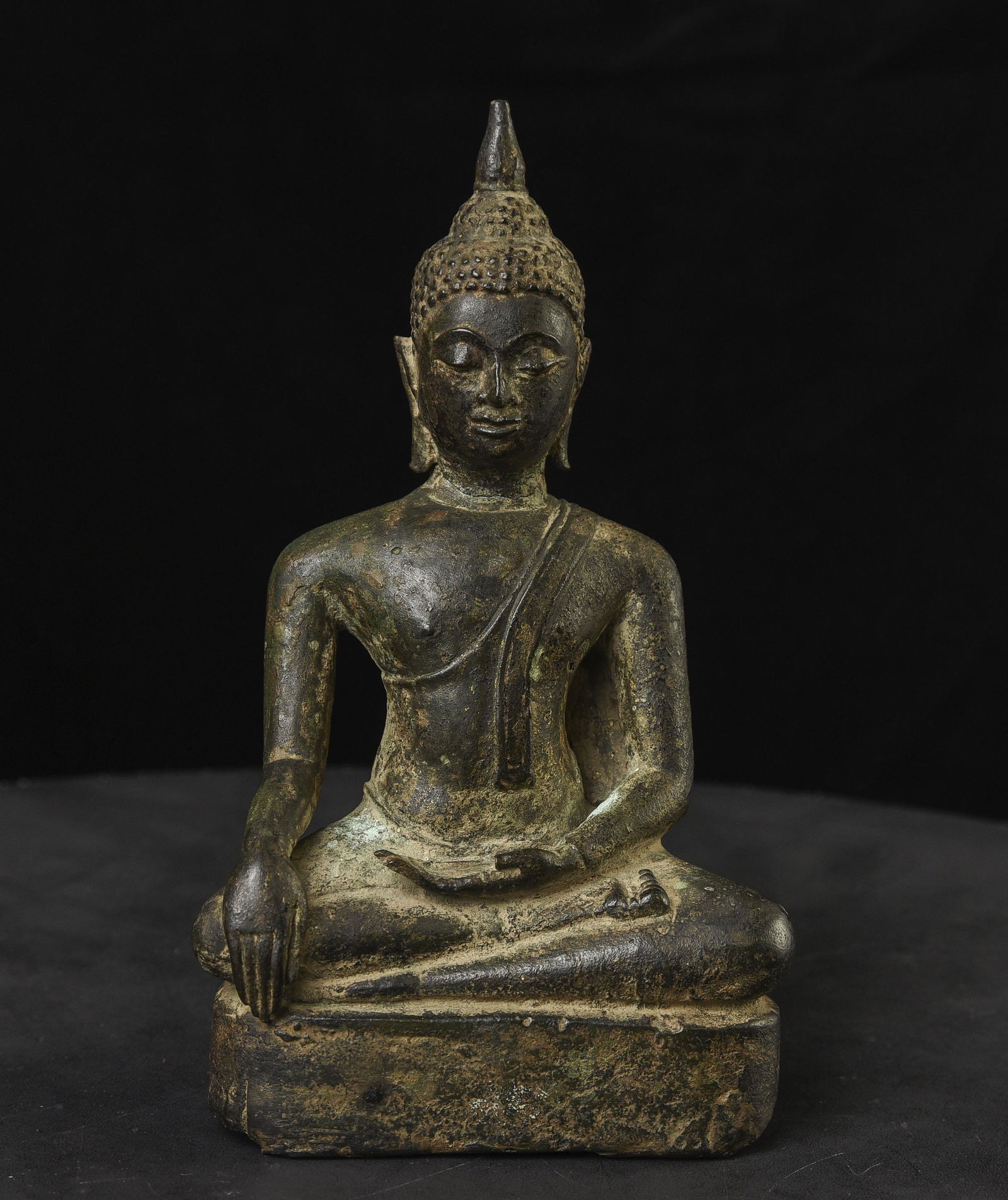 15/16thC Thai Bronze Buddha. Nice Example. (1 of 13)