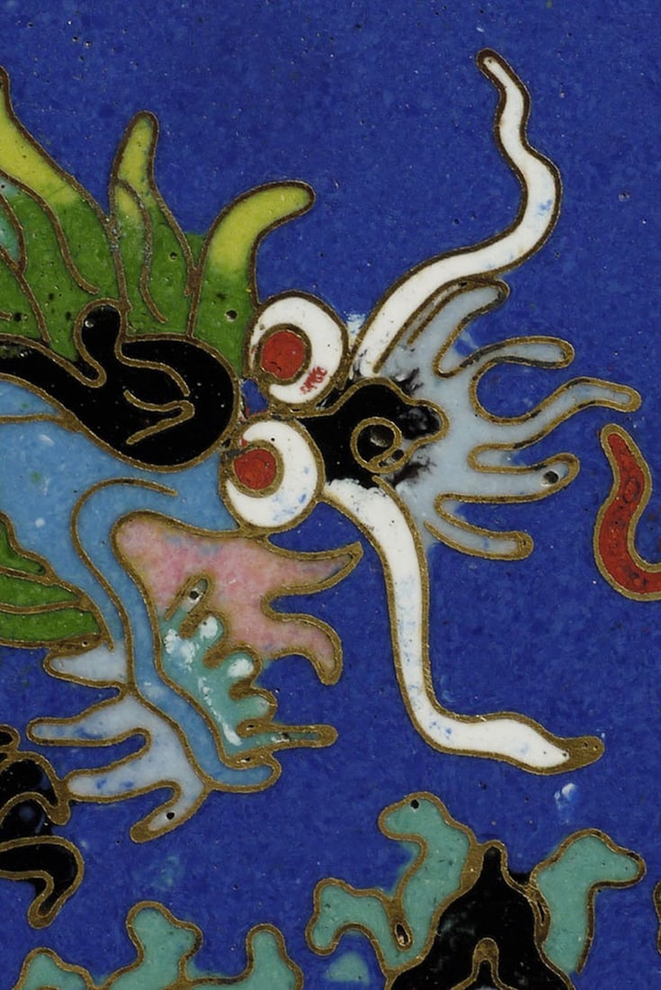 Vintage/antique miniature cloisonn? altar table. (1 of 10)