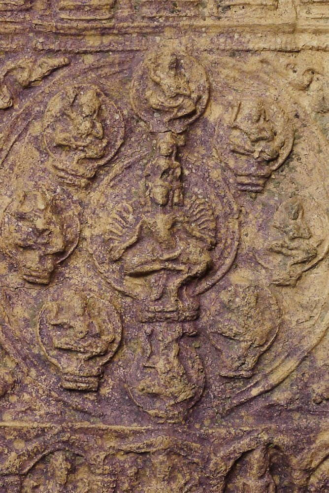 12/13thC Cambodian Buddha Tablet, 7.25" Tall (1 of 12)