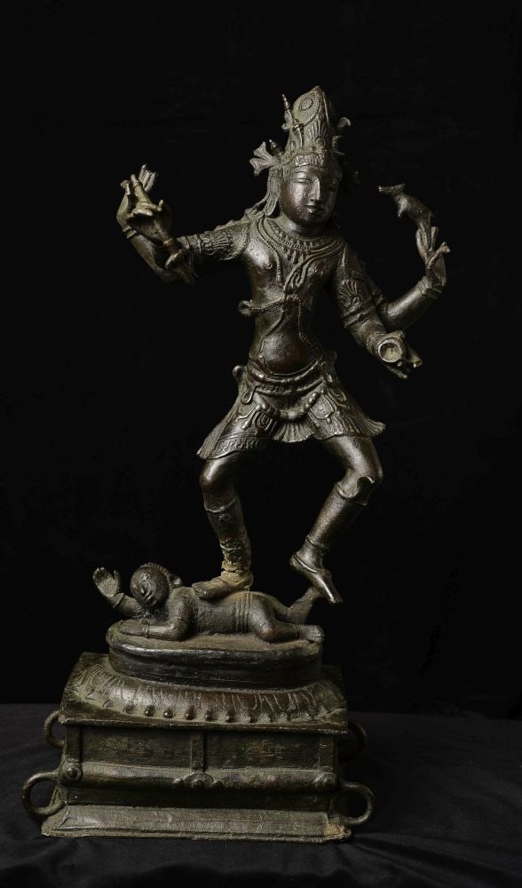 Antique Shiva Nataraja-Large Indian Bronze Sculpture-Dancing the Dance. (1 of 20)