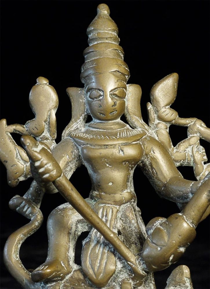 Pair of antique Indian Durga figures. (1 of 20)