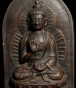 Mongolian Buddha tablet. Appears Consecrated