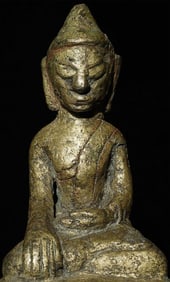 13/14thC Burmese Post Pagan Buddha- Rare type.