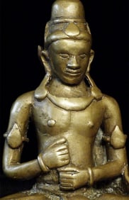 17thC/Earlier Indonesian or Javanese Diety, 5.25" Tall