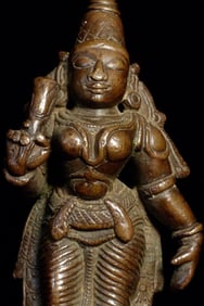 Bronze Hindu Figure, Serene and Joyful