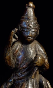 Antique Japanese Serene Buddhist Figure