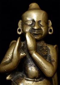 Antique Hindu Figure, 3-7/8" Tall