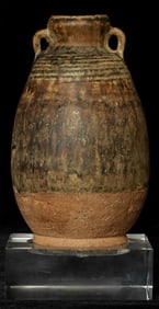 Beautiful 14thC Thai Sawankalok Vase, 5.75"