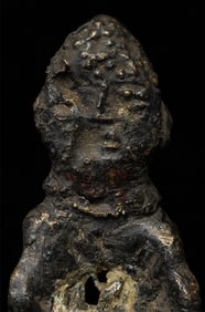 Ancient Folk-Style Buddha, 4-5/8" Tall