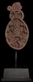 Clay Gourd with Bodhisattva