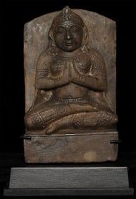 Antique Nepalese or Indian Stone Figure. Radiates a