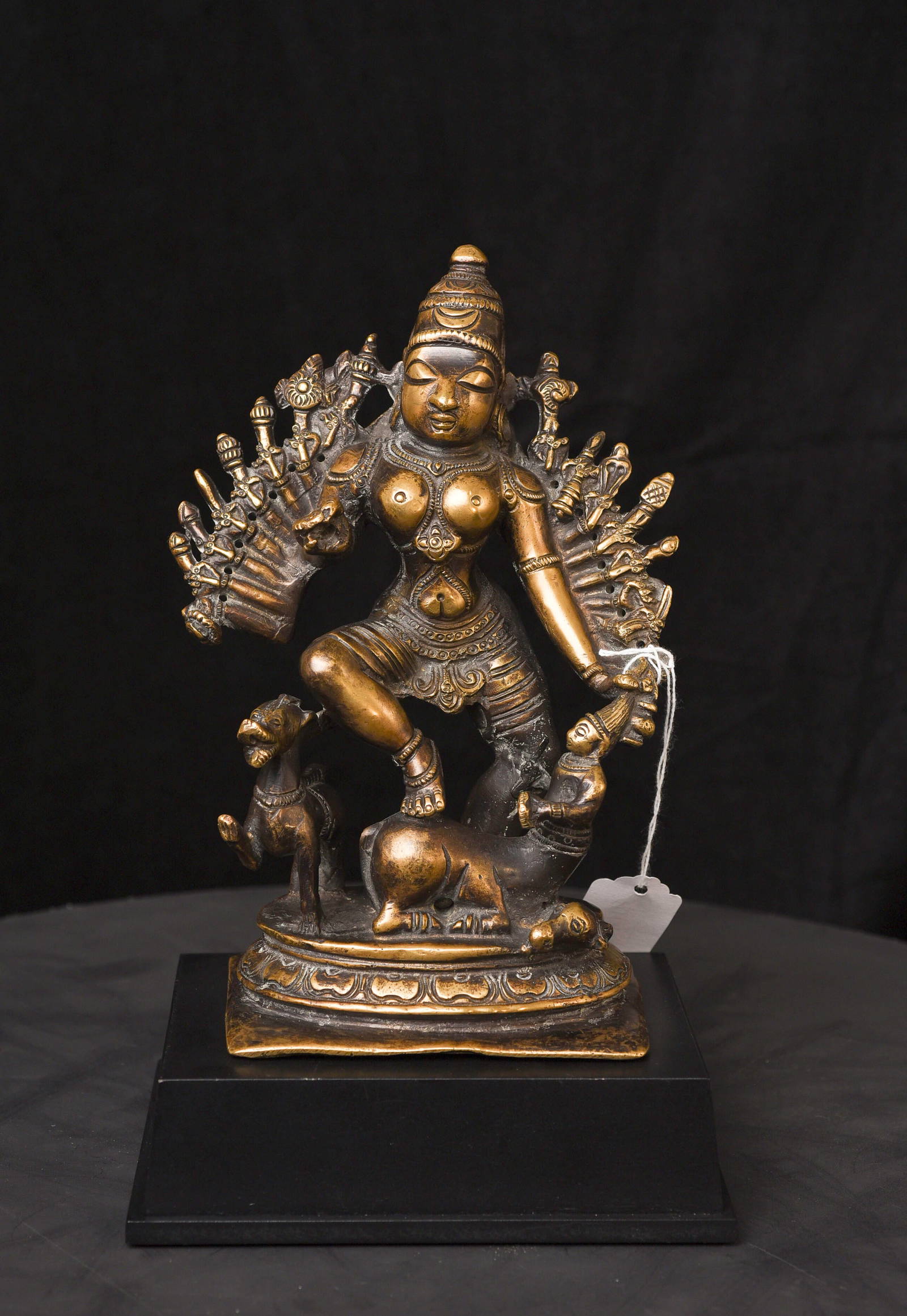 18thc Durgalarge, Powerful Presence, South Indian, Very Heavy Radiates