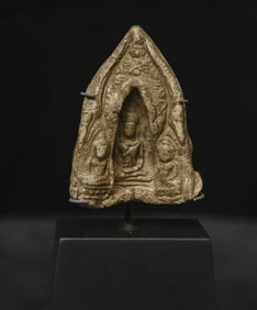 12/13thC Thai or Cambodian Amulet- EXTREMELY rare-perhaps unique type..