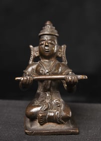 HINDU FIGURE, 19th - 20th Century India, Bronze, 2-5/8