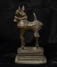 Antique bronze Indian horse.