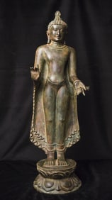 18th century/earlier Pagan Style Burmese Standing Buddha-Very Large-Authentic