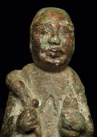 Very old Chinese Buddhist monk.