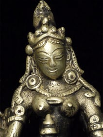 "Tibetan silver" or Bronze Bodhisattva.