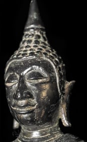 15thC Northern Thai Buddha. Special Smile, Animated expressive face