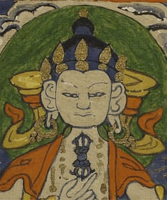 Distinctive Mongolian Antique Thangka.