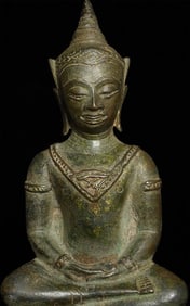 15/16thC Ayuthaya Buddha in Royal Attire-Fine!
