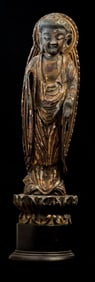 Japanese wood Buddha with very good age-likely 400