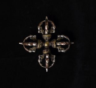 1 Antique Bronze Mongolian ritual bronze imp -elaborate