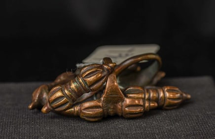 Tibetan Dorje Ring. Lot is for ONE Ring, Includes domestic shipping Ring Size 7.75 (x6)